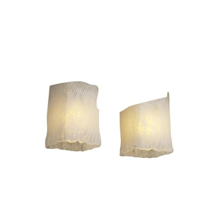 Justice Design Group GLA-8672-26-WTFR-NCKL Veneto Luce Collection Montana 2-Light Bath bar